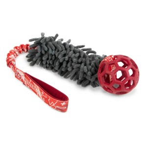 Mop bungee with JW Pet Hol-EE Roller FURRY PATRIOTS