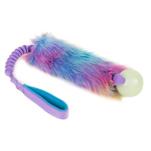 Faux fur bungee with Chuckit! Max Glow CREATOR