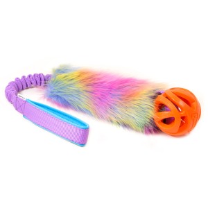 Faux fur bungee with Chuckit! Breathe Right Ball CREATOR