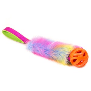 Faux fur with Chuckit! Breathe Right Ball CREATOR