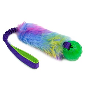 Faux fur bungee with Starmark Chew Ball