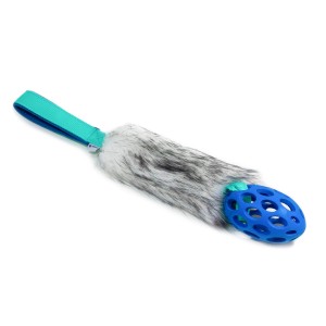 Faux fur with JW Pet Hol-EE Football
