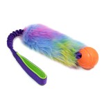 Faux fur bungee with Chuckit! Fetch Ball