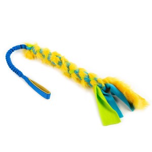 FUR and FLEECE bungee dog toy