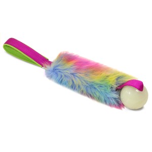 Faux fur with Chuckit! Max Glow