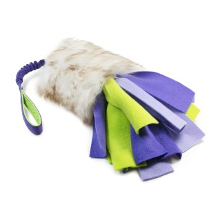 Sheepskin bungee + fleece stripes